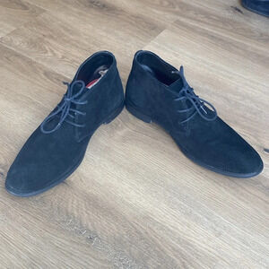 Lindbergh Men's Short Suede Chukka Boot 100% Nubuck Cow Suede